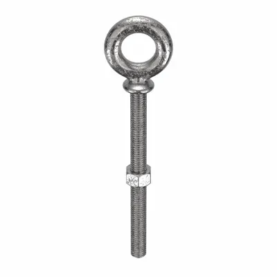 KEN FORGING Machinery Eye Bolt: With Shoulder, 18-8, Stainless Steel, Plain, 3/8"-16 Thread Size - Machinery Eye Bolts with Shoulder