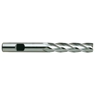 YG-1 Square End Mill: High Speed Steel, TiN Coated, 4 Flute, 1-1/4" Mill Dia - General Purpose High-Speed Steel Square End Mills