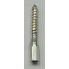 Woodscrew-style replacement tip for packing removal tools. Compatible with PALMETTO PACKING Model 1101 tool. Used to extract packing material from pumps, valves, and other industrial equipment during maintenance.