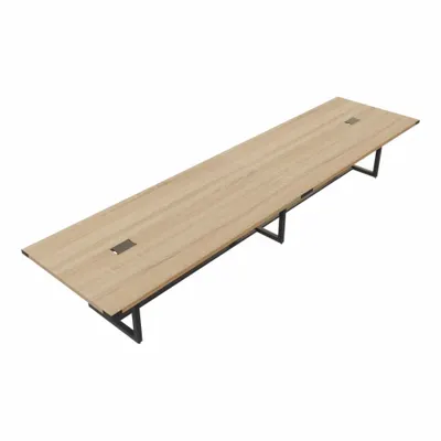 MIRELLA Conference Table: Rectangle, Fiberboard, Sand Dune, 47 1/4 in Overall Lg - Rectangular Conference Tables