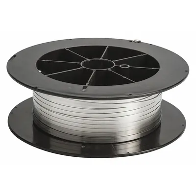 BRADY 316 Stainless Steel Strapping, Clear, 100 ft x 1/4 in
