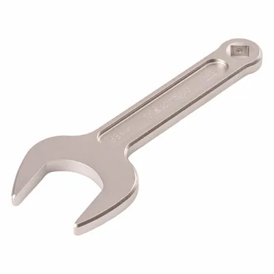 TEKTON Open End Wrench: Chromium Molybdenum Steel, Satin, 33 mm Head Size - Metric, Single End, Open End Wrenches