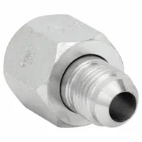 Hydraulic Hose Adapter: 3/4 in x 1/2 in Fitting Size, Female x Male, JIC x JIC, Swivel, Straight (MPN 221501-12-8s)