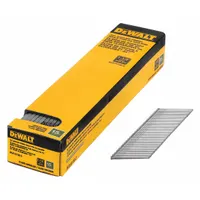 DEWALT Angled Finish Nails,1 1/2" L,PK2500: Finishing Nails, Flat, Smooth, Steel, Glue, 2,500 PK (MPN DCA15150-2)