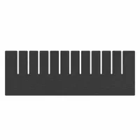 QUANTUM STORAGE SYSTEMS Divider: 15 1/4 in x 5 1/2 in, Plastic, Conductive, 2TB30, DG92060CO (MPN DL92060CO)