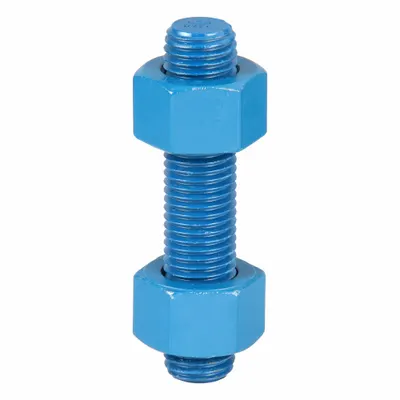 USA FASTENER Fully Threaded Stud: 1"-8 Thread Size, Steel, Grade B7, PTFE Coated, 5 in Lg - PTFE-Coated Fully-Threaded Rods & Studs