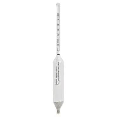 VEE GEE Specific Gravity Hydrometer: Specific Gravity Plain Form, 1.000/1.070, 0.001 - Specific Gravity (Baume) Hydrometers