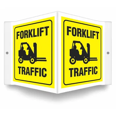 CONDOR V-Shape Projection Forklift Traffic Sign - V-Shape Projection Forklift Traffic Signs