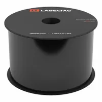 LabelTac Pro Model Standard Supply: 3 in x 150 ft, Vinyl, Black (Gloss), Indoor/Outdoor (MPN LT303)