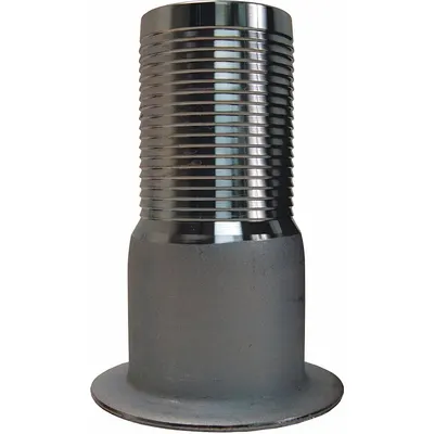 DIXON Barbed Hose Fitting: For 6 in Hose I.D., Steel x Steel, 6 in x 6 in Fitting Size - Multipurpose (Air, Water, Chemical) Barbed Combination Nipples