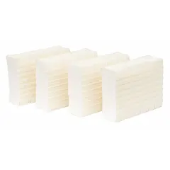 Set of 4 cellulose pads for portable humidifiers. Compatible with model HD1409 and part 50KT14. Used to absorb water and release moisture into the air in residential or light commercial spaces.