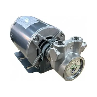 FLUID-O-TECH Rotary Vane Pump: Direct Drive, 1/2 hp, 115/230V AC, Stainless Steel Body - Stainless Steel Body Rotary Vane Pumps