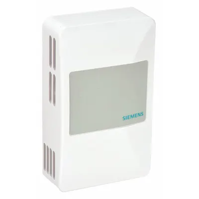 Siemens Temperature Sensor: Wall Mount, Conduit Box, 32°F to 122°F, Plastic, Single Measurement - Room Temperature Sensors