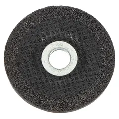 This NORTON NorZon Plus SGZ depressed center grinding wheel is a Type 27 wheel measuring 7" diameter by 1/4" thickness with a 7/8" arbor hole. It features ceramic grain in 20 grit for cool-cutting performance on carbon and stainless steel. Suitable for heavy stock removal and weld grinding in fabrication and metalworking applications.