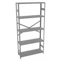 TENNSCO Metal Shelving: Standalone, Light-Duty, 36 in x 12 in, 72 in Overall Ht, 5 Shelves (MPN ESP-1236)