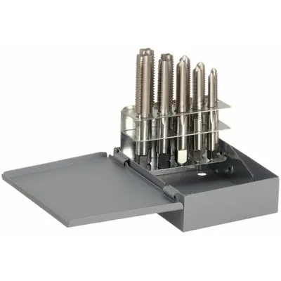 WIDIA GTD 10-Piece Multiple-Thread Size Hand Tap Set, H3, High-Speed Steel - Multiple-Thread Size Hand Tap Sets