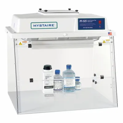 MYSTAIRE Filtered Workstation: MY-ISO, 32 in Overall Wd, 24 in Overall Dp - Standard Clean Benches