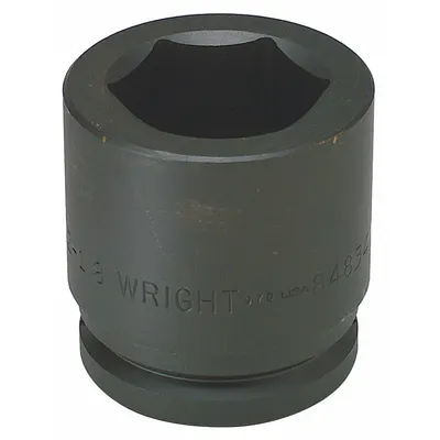 WRIGHT Impact Socket: 1 1/2 in Drive Size, Metric, 46 mm Socket Size, 6-Point - 1-1/2" Drive Impact Sockets