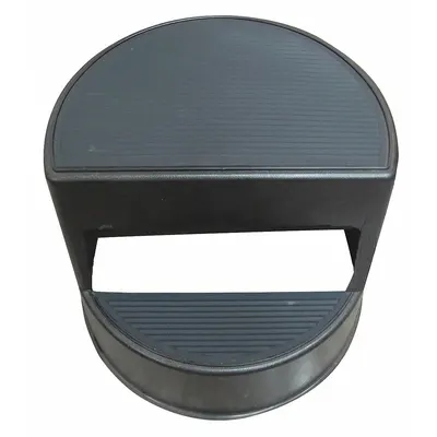 OEM Step Stool: 9.5 in Overall Ht - Round Rolling Step Stools
