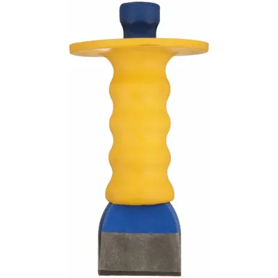DASCO PRO Mason Chisel: 2 1/4 in Blade Wd, 7 1/2 in Overall Lg, Includes Striking Cap - Hand-Guarded Mason's Chisels