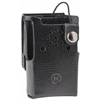 MOTOROLA Case with Fixed Belt Loop: Fits Motorola, Black, Hard Leather, Belt Loop/Cases - Motorola-Compatible Carrying Accessories