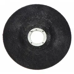 General-purpose cut-off wheel for carbon and stainless steel. Aluminum oxide construction with 24 grit. Type 27 depressed center design enables flush cutting. Commonly used with 4-1/2" angle grinders in metal fabrication and repair tasks.