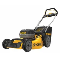DEWALT Battery-Powered Lawn Mower Kit: Push, 20 in Cutting Wd, Bag/Mulch/Rear Discharge Location (MPN DCMW220P2)