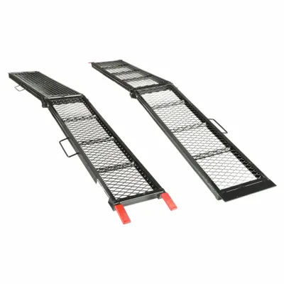 OEM APPROVED VENDOR Center-Folding Steel Vehicle Loading Ramps