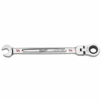 MILWAUKEE Combination Wrench: Chrome Vanadium Steel, Chrome, 3/8 in Head Size, 7/8 in Overall Lg (MPN 45-96-9812)