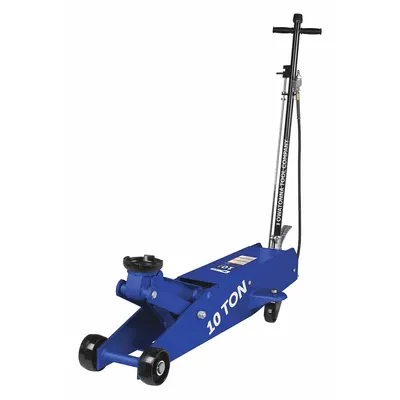 OTC Trolley Floor Jacks: Steel, Manual Handle, Air/Mechanical, 10 ton Load Capacity