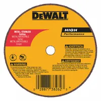 General-purpose Type 1 cut-off wheel for cutting carbon and stainless steel. Features aluminum oxide abrasive with 36 grit. Dimensions: 3" diameter, 0.035" thickness, 1/4" arbor hole. Suitable for portable angle grinders in metal fabrication, maintenance, and repair tasks