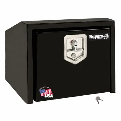 BUYERS PRODUCTS Underbody Truck Box: Underbody Truck Box, Single Drop-Down Door Door, Black - Single Drop-Down Door Boxes