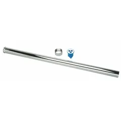 This vacuum breaker outlet tube with nut is a replacement component for flush valves in commercial toilet systems. Constructed of rubber with a brass nut, it includes the vacuum breaker assembly. Designed for use with ZURN Aquaflush® series flush valves, it prevents backflow by breaking the vacuum in the supply line.