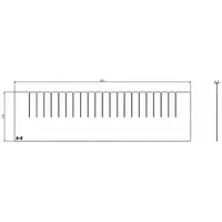 APPROVED VENDOR Divider: 5 5/8 in Overall Ht, For 24 in Drawer Wd/Dp, For 6 11/16 in Drawer Ht