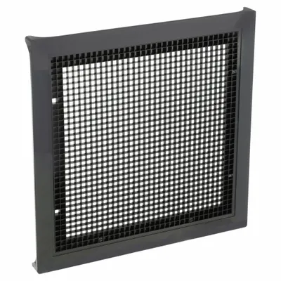 AMERICAN LOUVER Return Air Grilles: Egg Crate Grille, Black, Smooth, Plastic, 23 3/4 in H - Lay-In Grilles