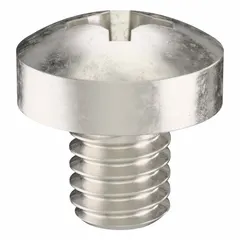 M2.5x0.45 pan head machine screw, 3 mm length, made from 316 stainless steel with a plain finish. Phillips drive with #1 drive size. Suitable for fastening components in precision assemblies, electronics enclosures, and light-duty industrial equipment. Sold in packs of 100.