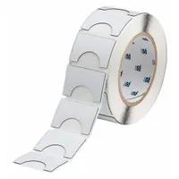 Pre-Cut Label Stock Roll: 1 19/64 in x 1 57/64 in, Polyester, White (Gloss), 250 Labels per Roll (MPN THTEP180-593-.25)