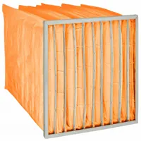 Pocket Air Filter: 24 in x 24 in x 36 in, MERV 14, Orange, Fiberglass, 10 Pockets