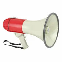 APPROVED VENDOR Megaphone: 5,280 ft Op Range, 8 1/2 in Bell Dia, Siren/Talk/Whistle (MPN 3YML9)