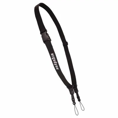SQUIDS BY ERGODYNE Barcode Scanner Sling Lanyard, Universal, 33 in, Black - Barcode Scanner Lanyards & Harnesses