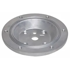 Aluminum air cap for pneumatic systems. Dampens pressure fluctuations and reduces noise in compressors, pumps, and process machinery. Constructed from aluminum as specified.