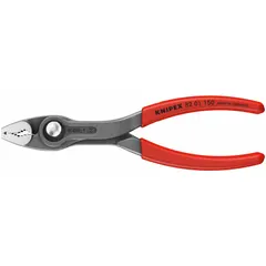 General purpose slip-joint pliers with a 5/8 in max jaw opening and 1/8 in jaw length. Overall length is 6 in. Features a standard cushion grip for comfort. Suitable for gripping, turning, and clamping tasks in maintenance, repair, and assembly work.