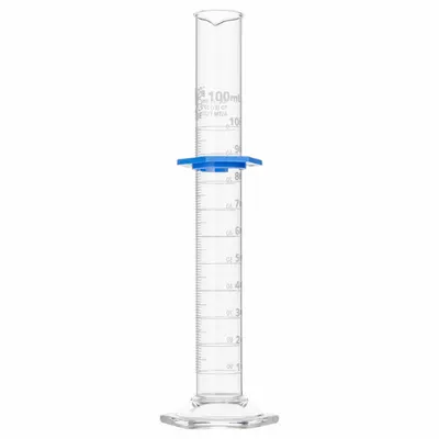 GLOBE SCIENTIFIC Graduated Cylinder: 100 mL, B, To Deliver (TD) - Class B Glass Graduated Cylinders