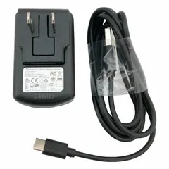Plastic power supply for pipette controllers. Includes USB-C cable. Measures 35 mm overall length and 59 mm overall height. Used to recharge pipette controllers in laboratory settings.