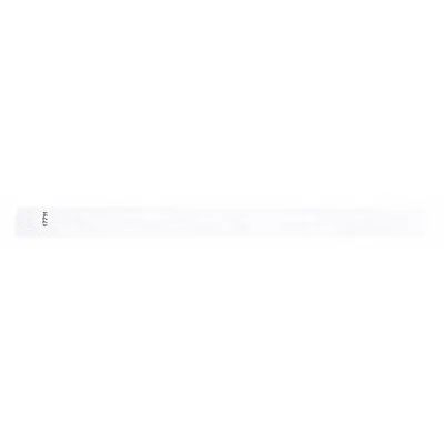 ID Wristband: No Legend, 10 in Overall Lg, 3/4 in Overall Wd, Tyvek, White - Security Wristbands