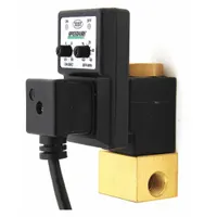 SPEEDAIRE Timed Electric Auto Drain Valve: 1/4 in NPT Pipe, 1/4 in Drain, 0.75 gpm, 230 V