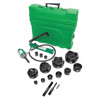 GREENLEE Punch Set, Hyd Driver (MPN 7310SB) - Greenlee Knockout Punch Tool Kits