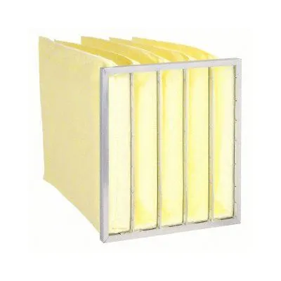 OEM Pocket Air Filter: 20 in x 20 in x 15 in, MERV 15, Yellow, Synthetic - MERV 15 Pocket Air Filters