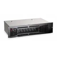 DAYTON Electric Kickspace Heater: 1500 W/750 W Watt Output, 120V AC, 14-1/4 in x 3-1/2 in x 8-7/8 in