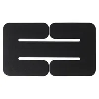 VERTX Single Adaptor Panel: Black, Hook-and-Loop (MPN VTX5135BK)